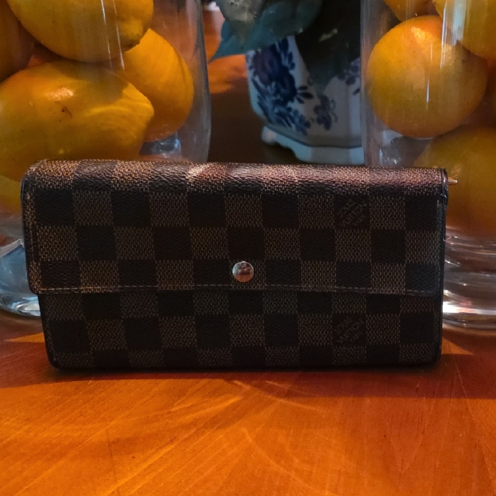 Louis Vuitton Brown Ebene Wallet
